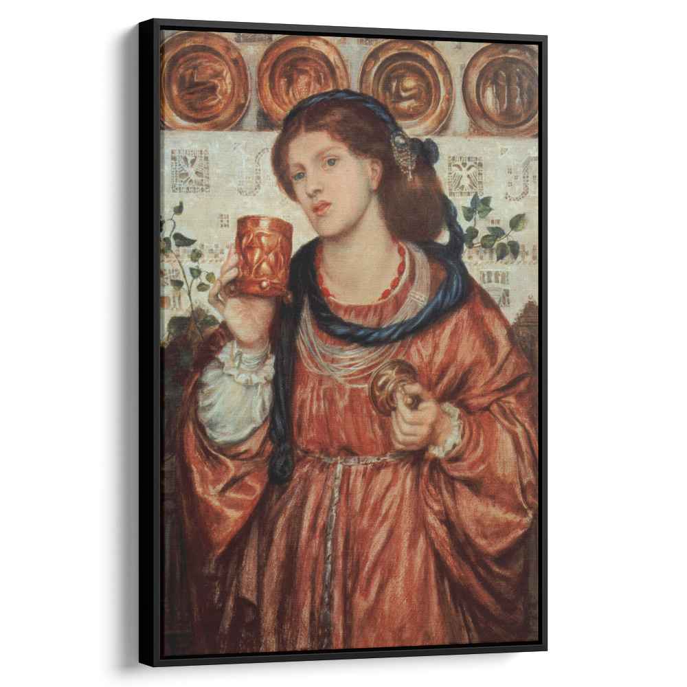 The loving cup 1867 by Dante Gabriel Rossetti by Dante Gabriel Rossetti - Pre-Raphaelite canvas print