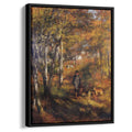 The Painter Jules Le Coeur Walking His Dogs in the Forest of Fontainebleau 1866 by Pierre-Auguste Renoir by Pierre-Auguste Renoir - Impressionist canvas print