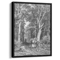The road in forest 1869 by Ivan Shishkin by Ivan Shishkin - Russian Realist canvas print