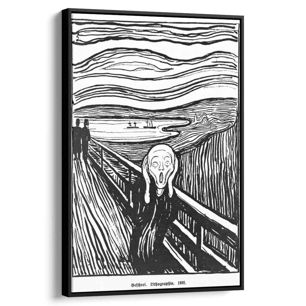The Scream 1895 by Edvard Munch by Edvard Munch - Expressionist canvas print