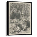 The Shepards and the Family 1644 by Rembrandt by Rembrandt - Baroque canvas print
