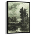 The stream 1873 by Ivan Shishkin by Ivan Shishkin - Russian Realist canvas print