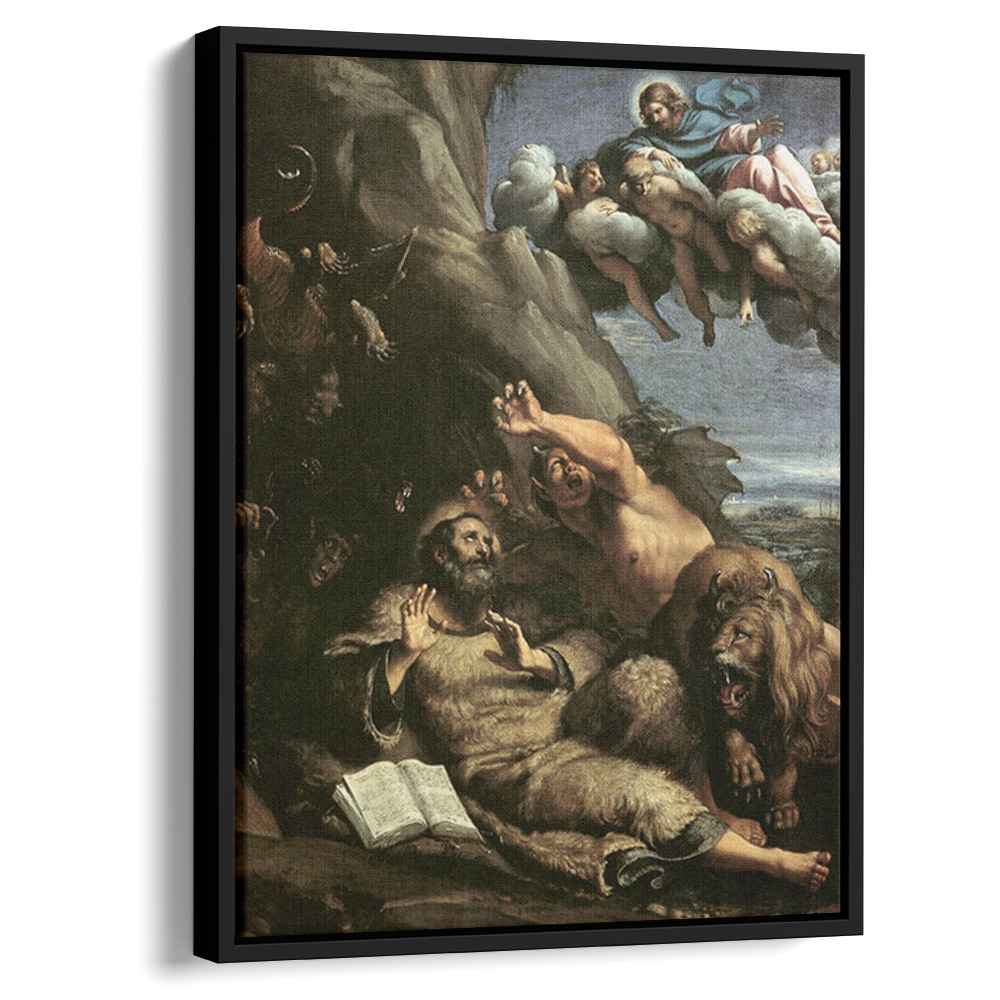 The Temptation of St Anthony Abbot 1597 by Annibale Carracci by Annibale Carracci - Oil Painting canvas print
