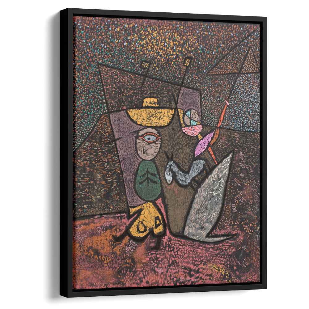 The Travelling Circus 1940 by Paul Klee by Paul Klee - Abstract canvas print