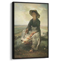 The Young Shepherdess 1873 by Jean-Francois Millet by Jean-Francois Millet - Oil Painting canvas print