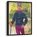 The young soldier. Parisian style by Ilya Repin by Ilya Repin - Russian Realist canvas print