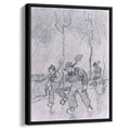 Three Peasants with Spades on a Road in the Rain 1890 by Vincent van Gogh by Vincent van Gogh - Post-Impressionist canvas print