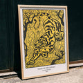 Tigre dans la jungle Poster by Moryarty - Oil Painting canvas print
