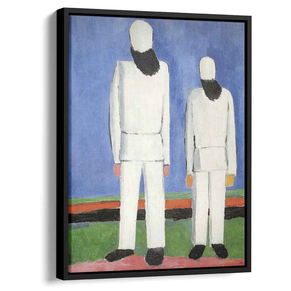 Two Male Figures 1932 by Kazimir Malevich by Kazimir Malevich - Abstract canvas print
