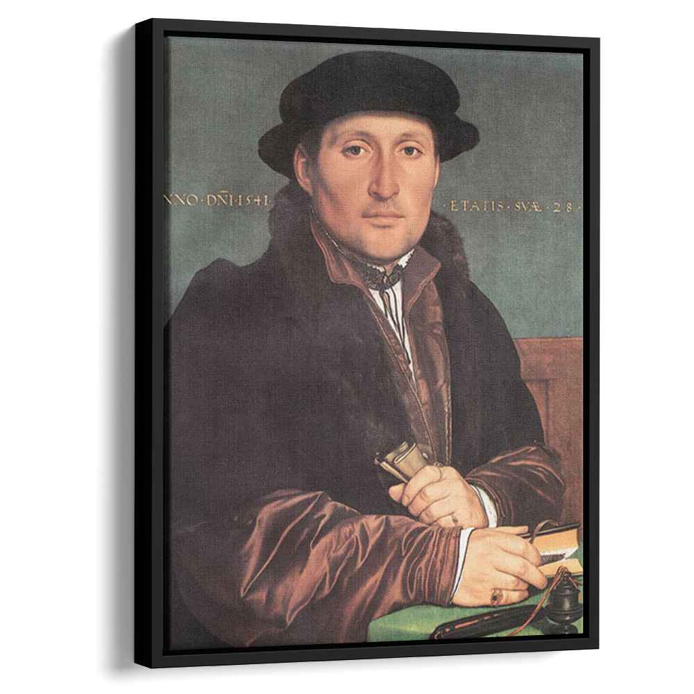 Unknown Young Man at his Office Desk 1541 by Hans Holbein the Younger by Hans Holbein the Younger - Oil Painting canvas print