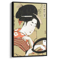 Utamaro Okita by Kitagawa Utamaro by Kitagawa Utamaro - Oil Painting canvas print