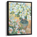 White Azaleas in a Pot 1885 by Claude Monet by Claude Monet - Impressionist canvas print