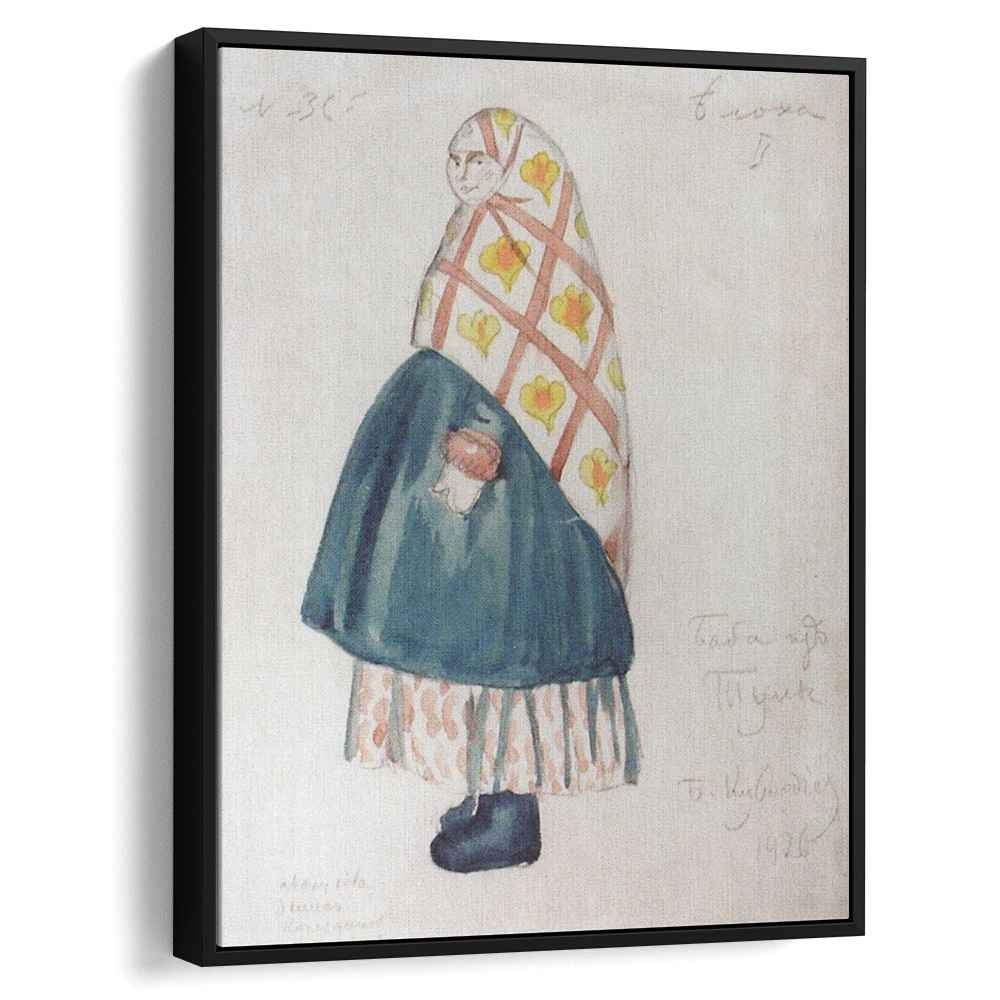 Woman from Tula 1926 by Boris Kustodiev by Boris Kustodiev - Oil Painting canvas print