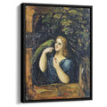 Woman with Parrot 1864 by Paul Cezanne by Paul Cezanne - Post-Impressionist canvas print