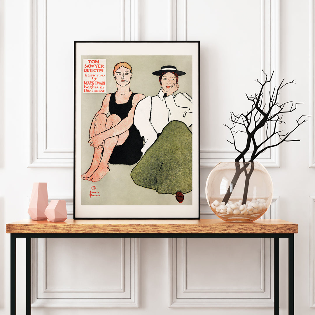 Deux femmes assises Poster by Moryarty - Oil Painting canvas print