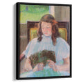 Young Girl Reading 1908 by Mary Cassatt by Mary Cassatt - Impressionist canvas print