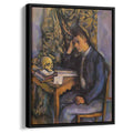 Young Man and Skull 1898 by Paul Cezanne by Paul Cezanne - Post-Impressionist canvas print