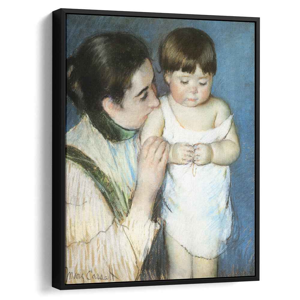 Young Thomas And His Mother 1893 by Mary Cassatt by Mary Cassatt - Impressionist canvas print