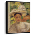 Young Woman in a Hat 1895 by Pierre-Auguste Renoir by Pierre-Auguste Renoir - Impressionist canvas print