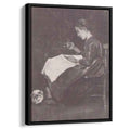 Young Woman Sewing 1881 by Vincent van Gogh by Vincent van Gogh - Post-Impressionist canvas print